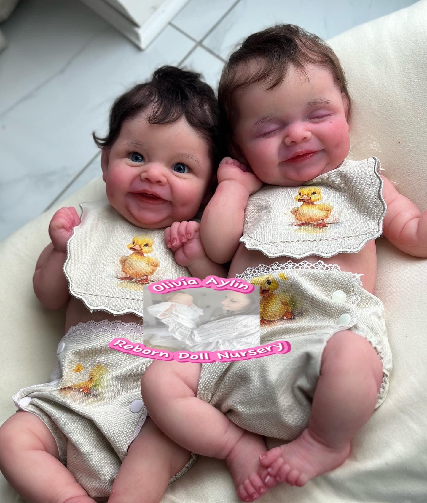 Elara & Elise – Full Body Silicone Reborn Twin Dolls - Photo 2