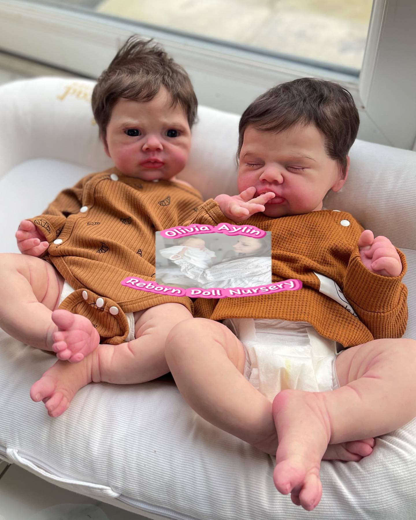 Nora & Noah – Full Body Silicone Reborn Twin Dolls - Photo 2