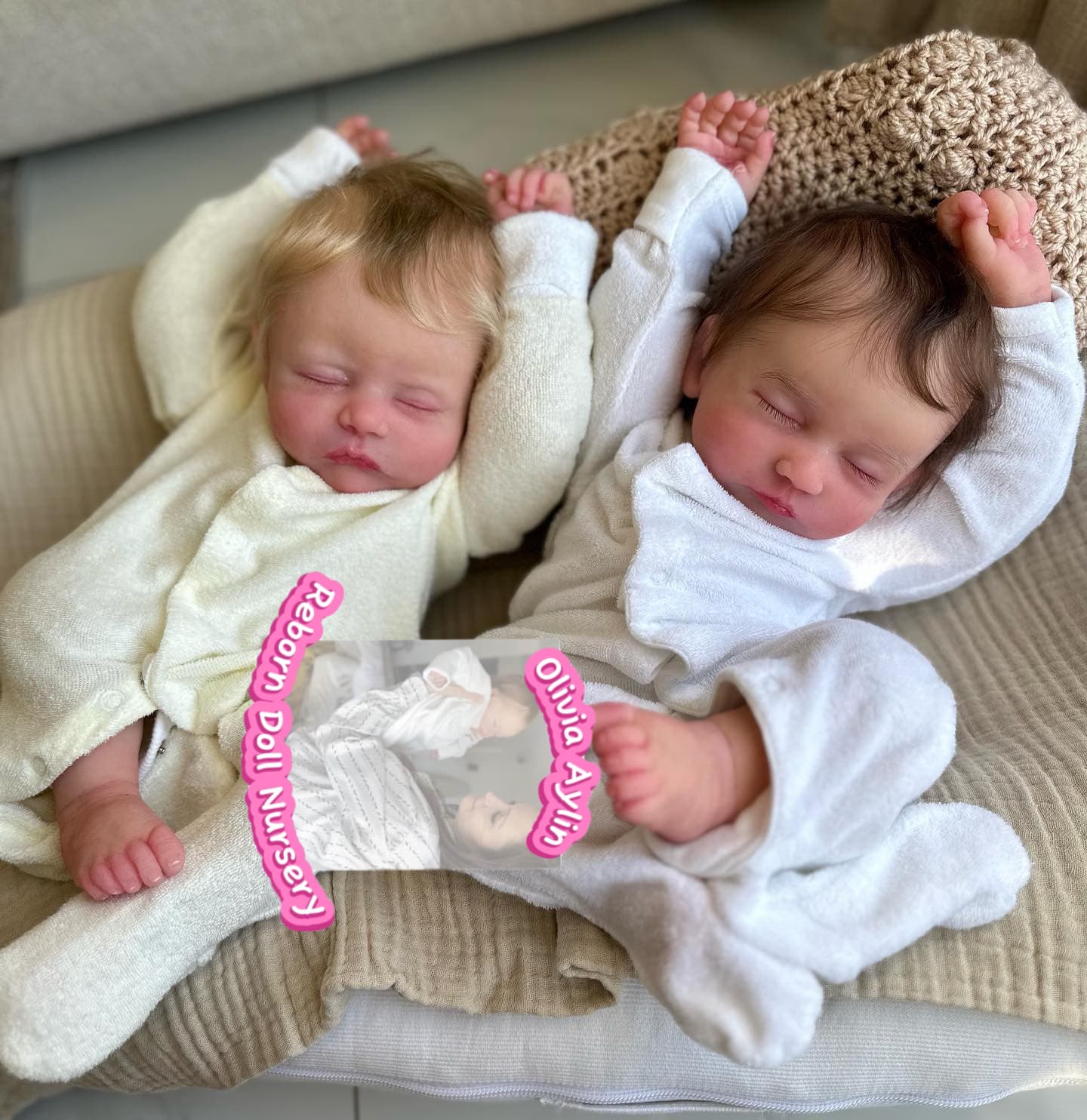 Cora & Claire – Full Body Silicone Reborn Twin Dolls - Photo 2
