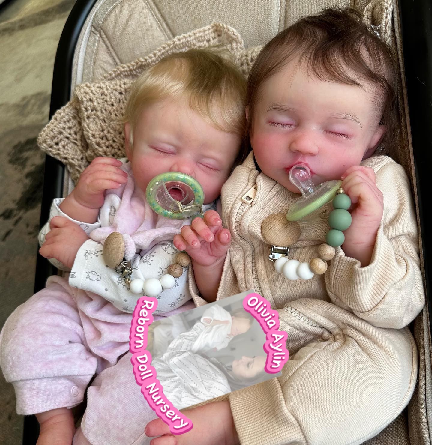 Cora & Claire – Full Body Silicone Reborn Twin Dolls