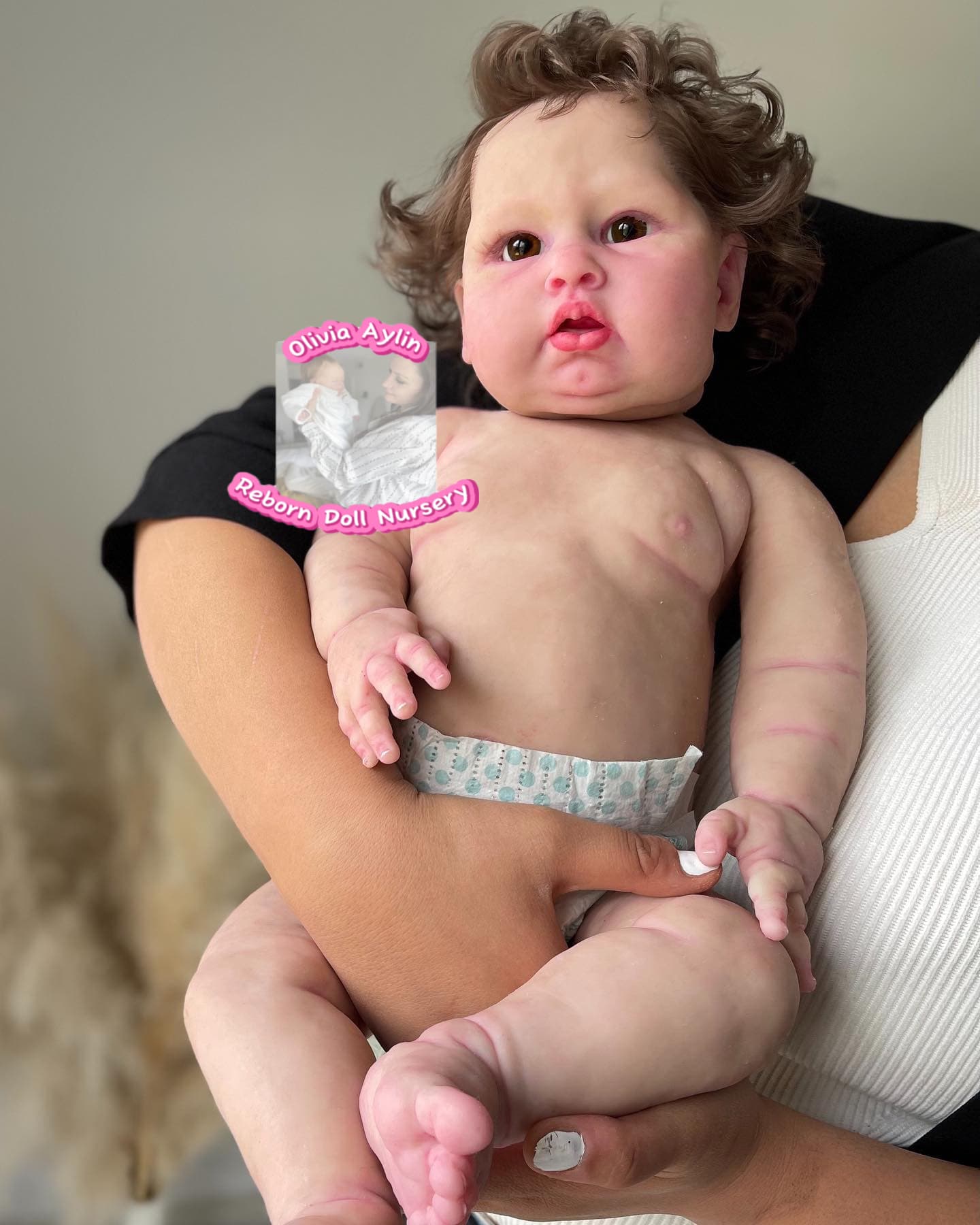 Blue – Full Body Silicone Reborn Baby Girl Doll
