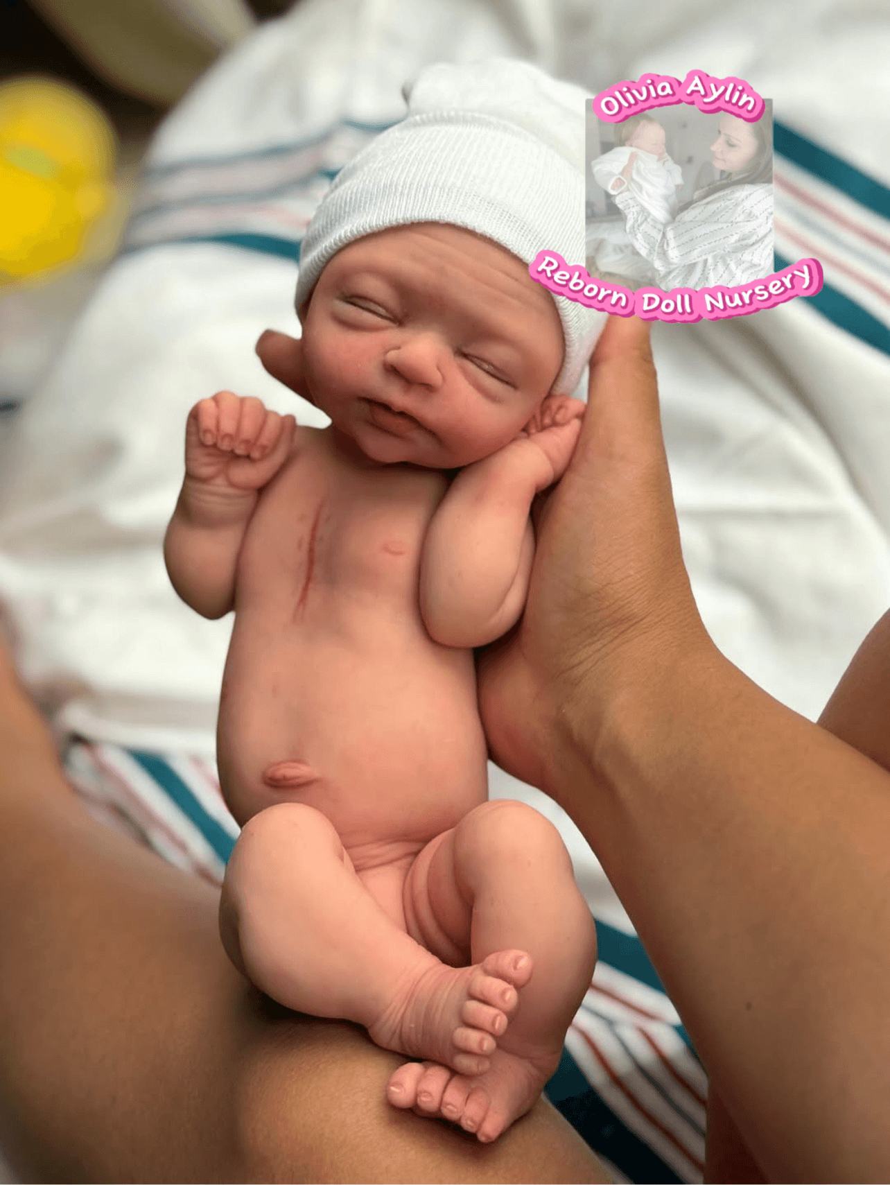 Tiny Amelia – Full Body Silicone Reborn Baby Girl Doll - Photo 3