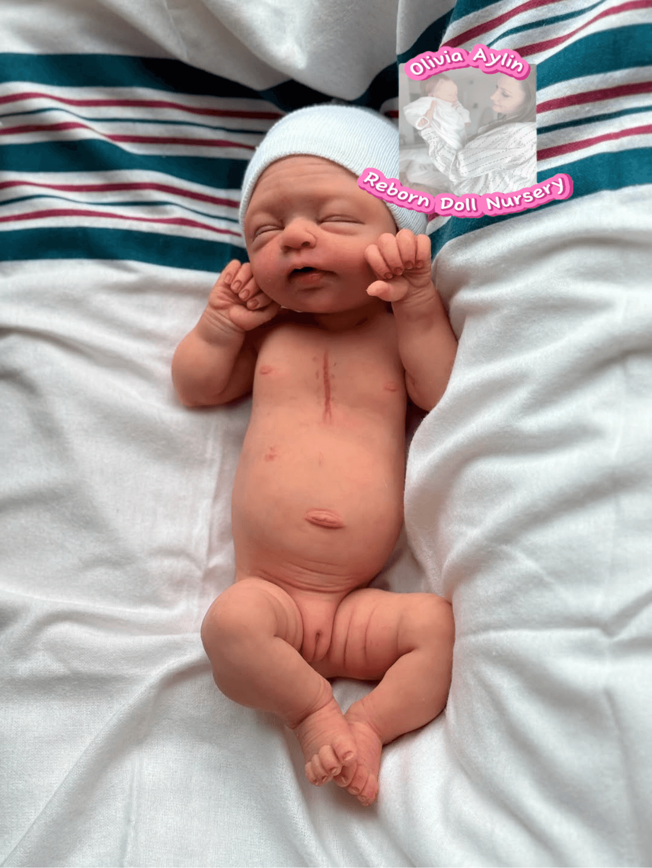 Tiny Amelia – Full Body Silicone Reborn Baby Girl Doll - Photo 2