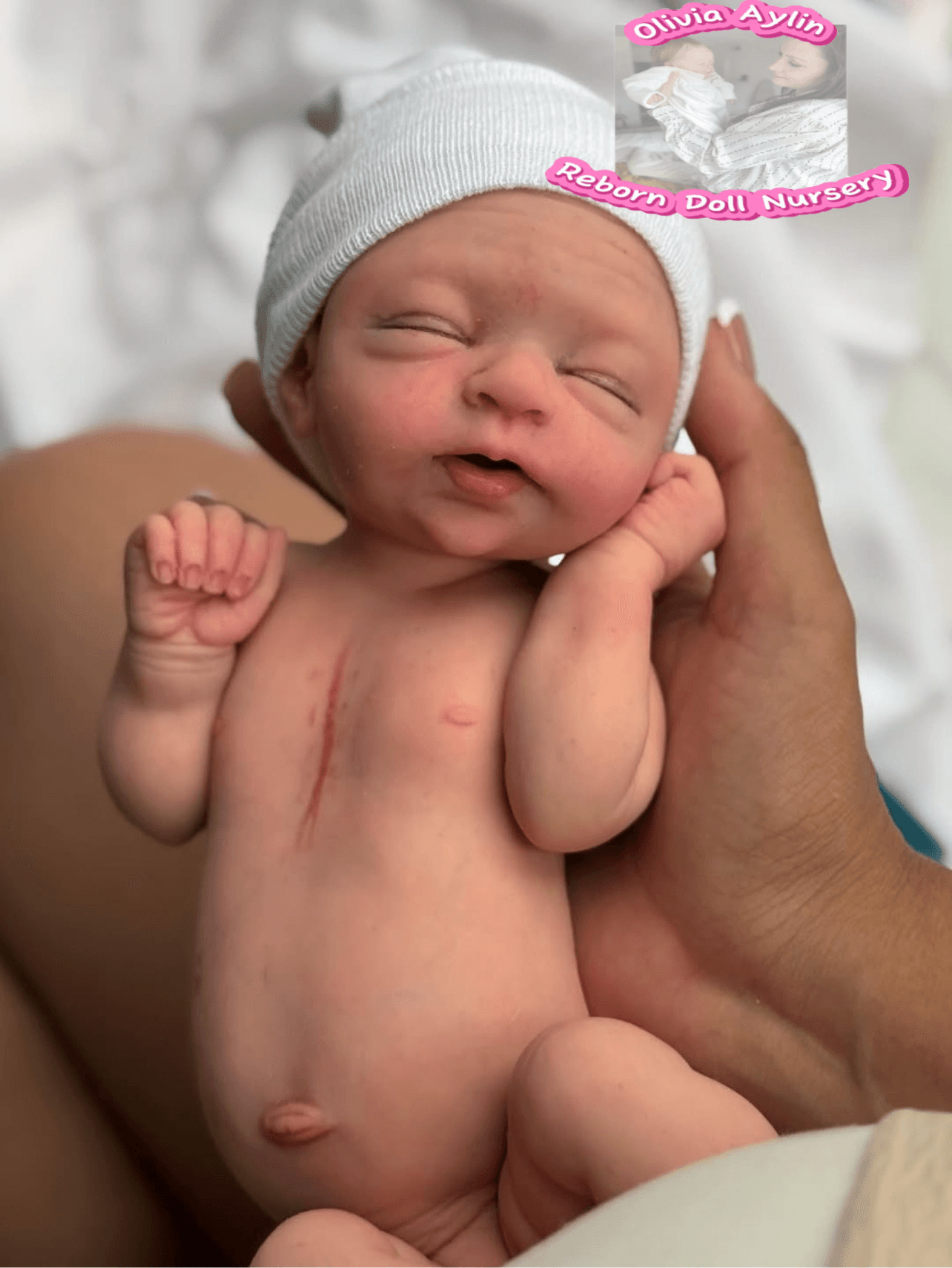 Tiny Amelia – Full Body Silicone Reborn Baby Girl Doll - Photo 4