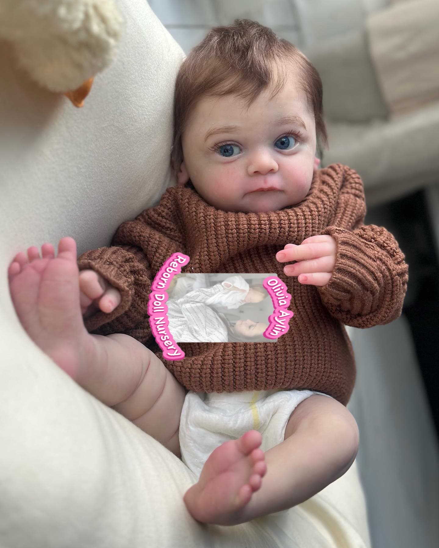 Angela – Full Body Silicone Reborn Baby Girl Doll - Photo 4