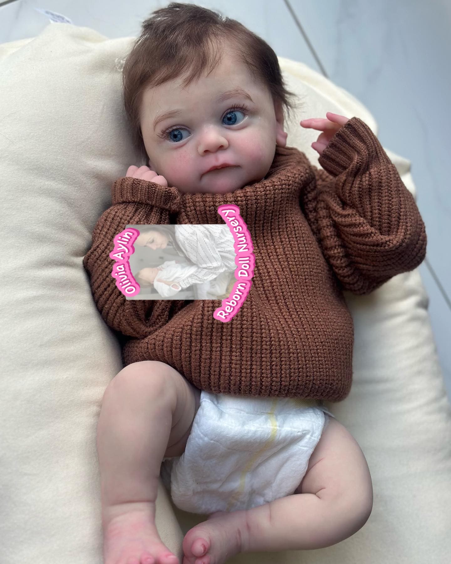 Angela – Full Body Silicone Reborn Baby Girl Doll - Photo 3